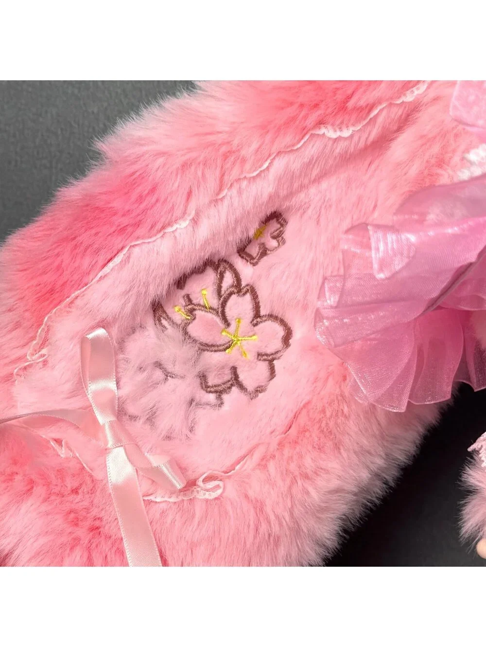 Baby Three 400% Sun Blossom Pink Bunny Plush RARE EYES!